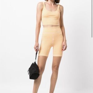 THE UPSIDE GINGHAM WORKOUT SET